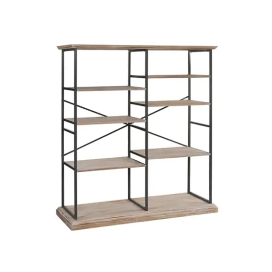 Whitewashed Etagere Industrial Bookshelf-Kirkland's Home Hot