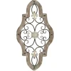 Whitewashed Framed Metal Quatrefoil Plaque-Kirkland's Home Best Sale