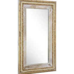 Whitewashed Hand Woven Rattan Mirror-Kirkland's Home Fashion