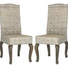 Whitewashed Kubu Rattan Dining Chairs, Set Of 2-Kirkland's Home Flash Sale