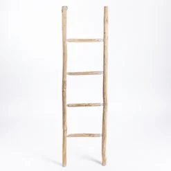 Whitewashed Natural Wood Leaning Ladder-Kirkland's Home Cheap