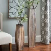 Whitewashed Oblong Wooden Vases, Set Of 2-Kirkland's Home Online