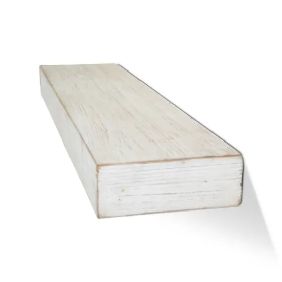 Whitewashed Wood Floating Shelf, 24 In.-Kirkland's Home Outlet