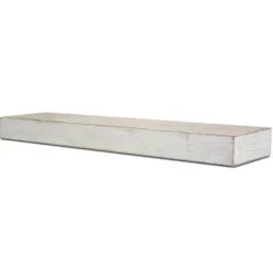 Whitewashed Wood Floating Shelf, 36 In.-Kirkland's Home Sale