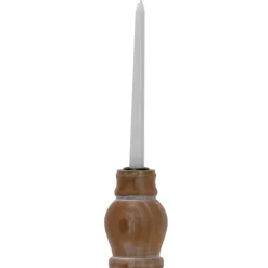 Whitewashed Wood Taper Candle Holder, 5 In.-Kirkland's Home Hot