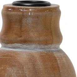 Whitewashed Wood Taper Candle Holder, 5 In.-Kirkland's Home Hot
