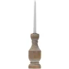 Whitewashed Wood Taper Candle Holder, 9 In.-Kirkland's Home Discount