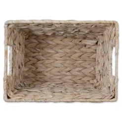 Whitewashed Woven Water Hyacinth Baskets, Set Of 2-Kirkland's Home Hot