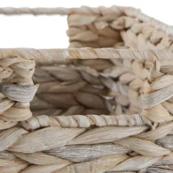 Whitewashed Woven Water Hyacinth Baskets, Set Of 2-Kirkland's Home Hot