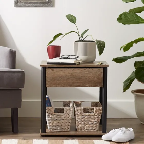 Whitewashed Woven Water Hyacinth Baskets, Set Of 2-Kirkland's Home Hot