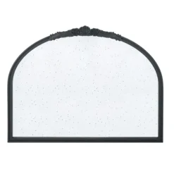 Wide Arch Black Floral Scroll Mirror-Kirkland's Home Discount