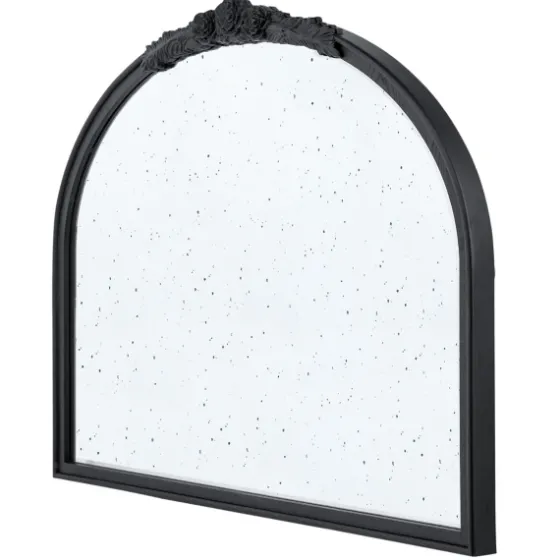 Wide Arch Black Floral Scroll Mirror-Kirkland's Home Discount