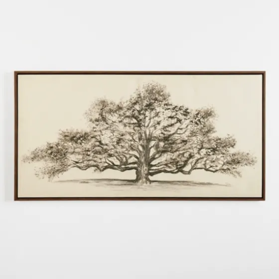 Wide Oak Tree Framed Art Print-Kirkland's Home Shop