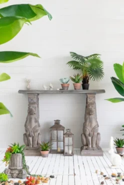 Wide Reach Tree Fern In Black Planter-Kirkland's Home Cheap