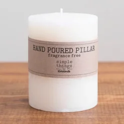 Wide Unscented Pillar Candle, 5 In.-Kirkland's Home Fashion
