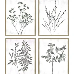 Wild Golden Floral 4-Pc. Framed Art Print Set-Kirkland's Home Fashion