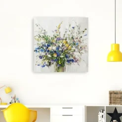 Wild Grown Bouquet Canvas Art Print, 40X40 In.-Kirkland's Home Store