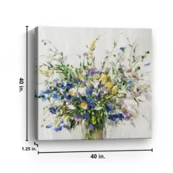 Wild Grown Bouquet Canvas Art Print, 40X40 In.-Kirkland's Home Store