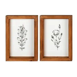 Wildflower Stems Framed Art Prints, Set Of 2-Kirkland's Home Store
