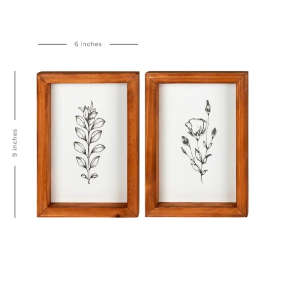 Wildflower Stems Framed Art Prints, Set Of 2-Kirkland's Home Store