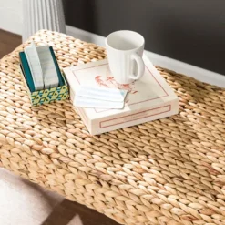 Wiley Woven Hyacinth Bench With White Base-Kirkland's Home Best Sale