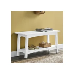 Willis Wooden Lower Shelf Bench-Kirkland's Home Outlet