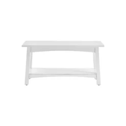 Willis Wooden Lower Shelf Bench-Kirkland's Home Outlet