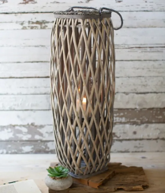 Willow Oval Lantern, 28 In.-Kirkland's Home Online