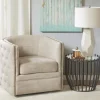 Wilson Tufted Cream Swivel Accent Chair-Kirkland's Home Best