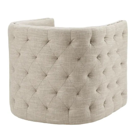 Wilson Tufted Cream Swivel Accent Chair-Kirkland's Home Best