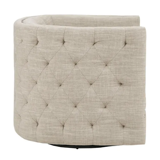 Wilson Tufted Cream Swivel Accent Chair-Kirkland's Home Best