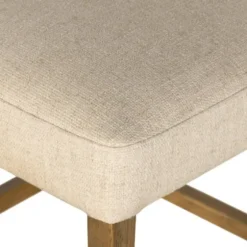 Winchester Tan Upholstered Wood Bar Stool-Kirkland's Home Sale