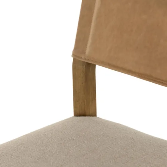 Winchester Tan Upholstered Wood Bar Stool-Kirkland's Home Sale