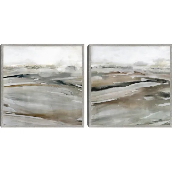 Windblown Sands Framed Canvas Art Prints, Set Of 2-Kirkland's Home Shop