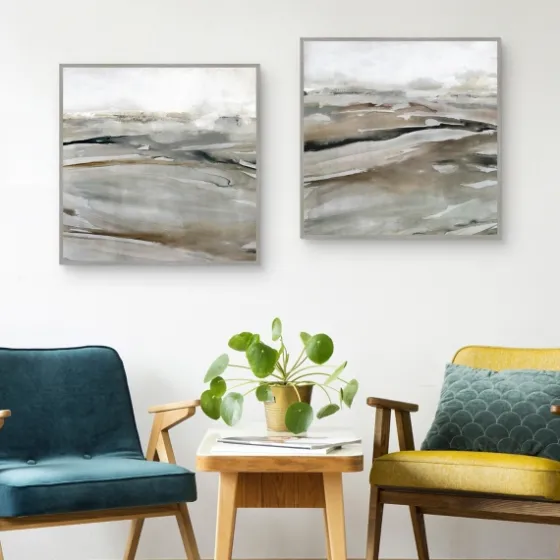 Windblown Sands Framed Canvas Art Prints, Set Of 2-Kirkland's Home Shop