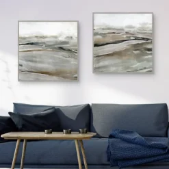 Windblown Sands Framed Canvas Art Prints, Set Of 2-Kirkland's Home Shop