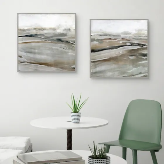Windblown Sands Framed Canvas Art Prints, Set Of 2-Kirkland's Home Shop
