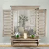 Window Shutter Mirror With Shelf And Towel Rod-Kirkland's Home Best
