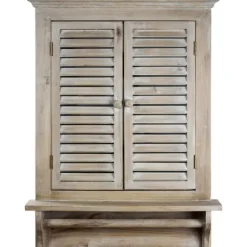 Window Shutter Mirror With Shelf And Towel Rod-Kirkland's Home Best