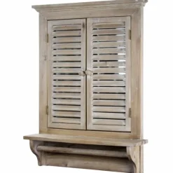 Window Shutter Mirror With Shelf And Towel Rod-Kirkland's Home Best