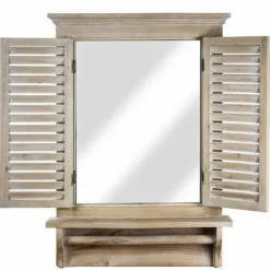 Window Shutter Mirror With Shelf And Towel Rod-Kirkland's Home Best
