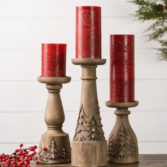 Winter Forest Candle Holders, Set Of 3-Kirkland's Home Best Sale