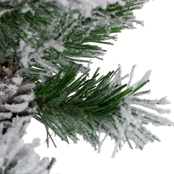 Wintergreen Flocked Pinecone Garland, 108 In.-Kirkland's Home Outlet