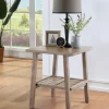 Wire Brushed Natural Accent Table-Kirkland's Home Outlet