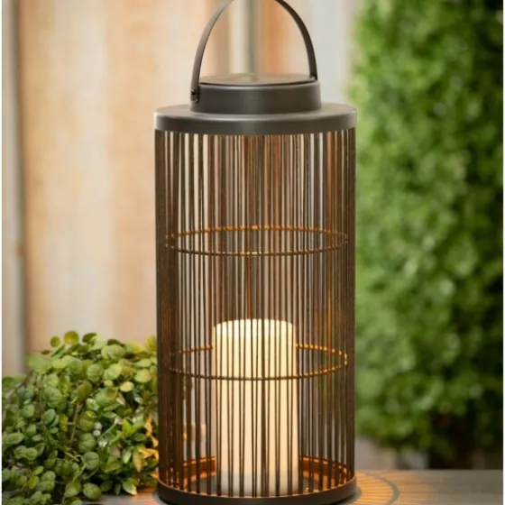 Wire Lantern With Solar Powered Led Candle-Kirkland's Home New