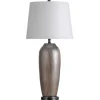 Wire-Brushed Silver And Brown Column Table Lamp-Kirkland's Home Hot