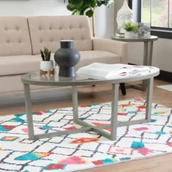 Wood & Glass Top 3-Pc. Table Set-Kirkland's Home Cheap