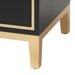 Wood & Gold Accent 2-Drawer Nightstand-Kirkland's Home Clearance