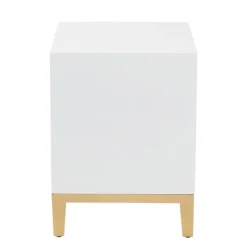 Wood & Gold Accent 2-Drawer Nightstand-Kirkland's Home Shop