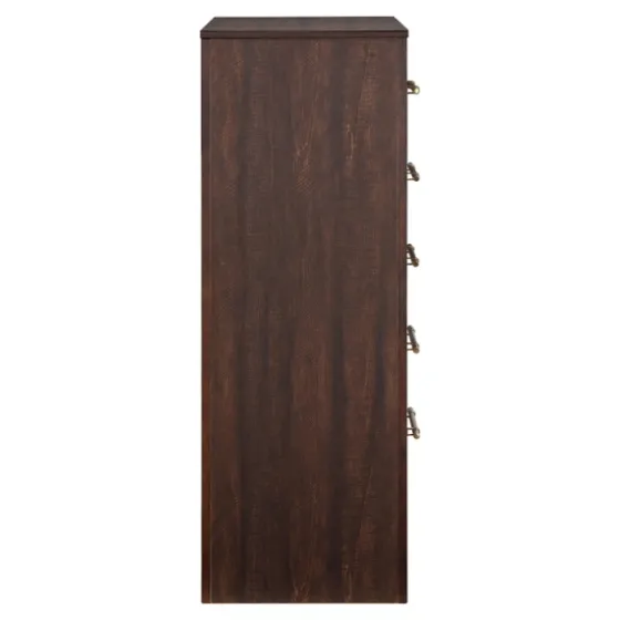 Wood & Gold Hardware 5-Drawer Chest-Kirkland's Home Cheap